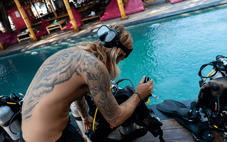 tattoos and diving